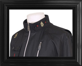 Luke Black Funnel Neck Bomber