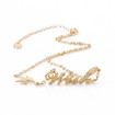 Disney Couture Gold Plated Wish Necklace
