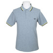 Fred Perry Slim Fit Twin Polo Steel
