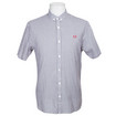 Fred Perry Short Sleeve Micro Check Shirt Red