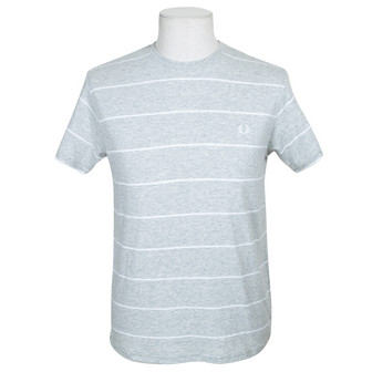 Fred Perry Fine Stripe T.Shirt Grey marl