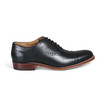 Grenson Black Tom Semi Brogues