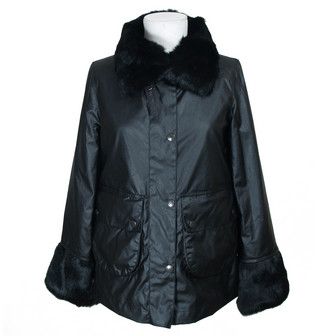 Barbour x Anya Hindmarch Foxy Wax Jacket Black