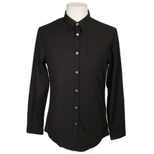 Acne Slim Poplin Black Shirt