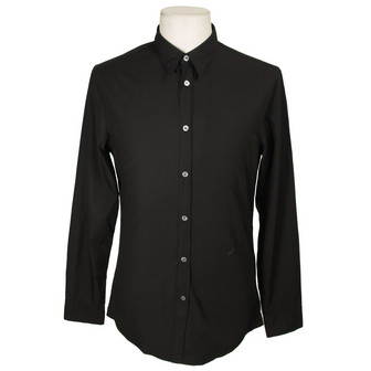 Acne Slim Poplin Black Shirt