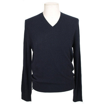 Acne Atlas Navy V-Neck Knit