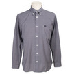 Fred Perry Mini Check Shirt Navy Fred Perry Mini Check Shirt Navy