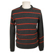 Oliver Spencer Charcoal Striped Crew