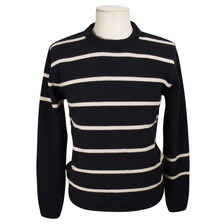 Oliver Spencer Navy Striped Crew
