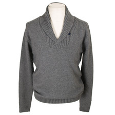 Oliver Spencer Grey Lewes Shawl Knit