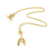 Zoe & Morgan Gold Plated Feathers Necklace