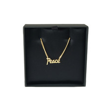 Zoe & Morgan Peace Necklace / Gold