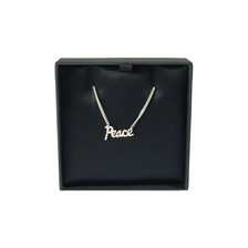 Zoe & Morgan Silver Peace Necklace