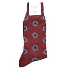 Paul Smith Accessories Maroon Odd Spot Socks
