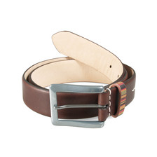 Paul Smith Accessories Stripe Keeper Belt Brown