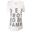 Zoe Karssen White Destroyed By Fame Tee