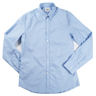 Acne Sky Blue Slim Poplin Shirt