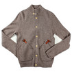 Folk Bobby Stitch Cardigan / Stone