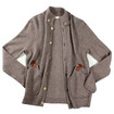 Folk Bobby Stitch Cardigan / Stone