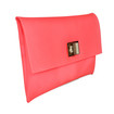 Anya Hindmarch Pink Rubber Valorie Clutch
