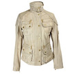 Barbour Off White Leather National Trials Jacket