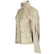 Barbour Off White Leather National Trials Jacket