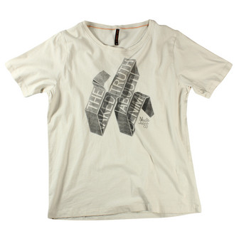 Nudie Jeans Wide Neck T-Shirt / Off White