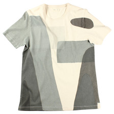 Folk Slub Cotton T-Shirt / Grey