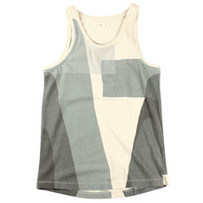 Folk Slub Cotton Vest / Grey