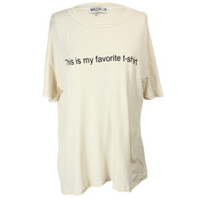 Wildfox Off White Favourite T Shirt