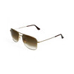 Ray Ban Gold Slim Square Sunglasses