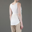 Carven Fluid Pique Top / Ecru