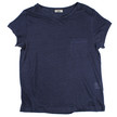 Acne Navy Granville Linen Tee