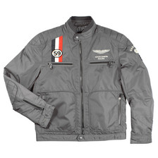 Hackett AMR GB Moto Jacket / Charcoal