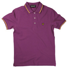 Lyle & Scott SS Tipped Polo / Purple