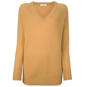 Equipment Cashmere V-Neck Jumper / Gold