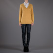 Equipment Cashmere V-Neck Jumper / Gold