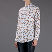 Equipment Butterfly Print Shirt / White