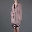 DVF Victoria Woven Coat / Moka