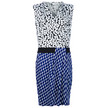 DVF Holleen Print Dress / Blue, White & Black