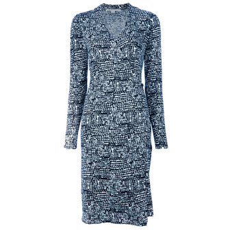 DVF Zalda Bis Dress / Black & White