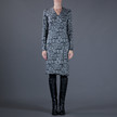 DVF Zalda Bis Dress / Black & White