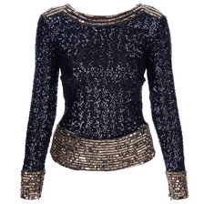 By Malene Birger Petrizio Sequin Top / Black