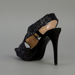 DVF Zia Glitter Heels / Black