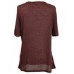 Victoria Beckham Denim Leather Wool Mix Top / Aubergine