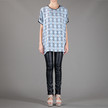 Joseph Royal Print Top / Navy