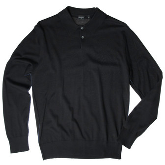 PS Paul Smith LS Knitted Polo / Black
