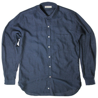 Oliver Spencer Eton Collar Shirt / Navy