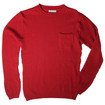 Oliver Spencer Roll Neck Tommy Crew / Red