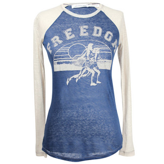 Etoile Isabel Marant Reed Long Sleeve Top / Blue